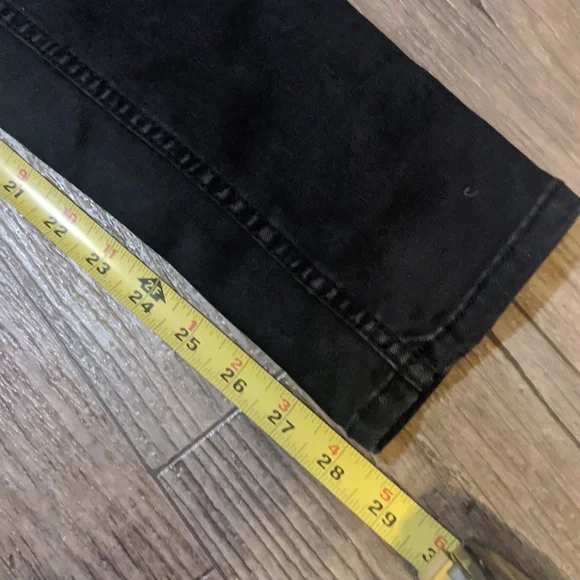 Black Mid-rise Skinny Carpenter Jeans - Picture 7 of 9